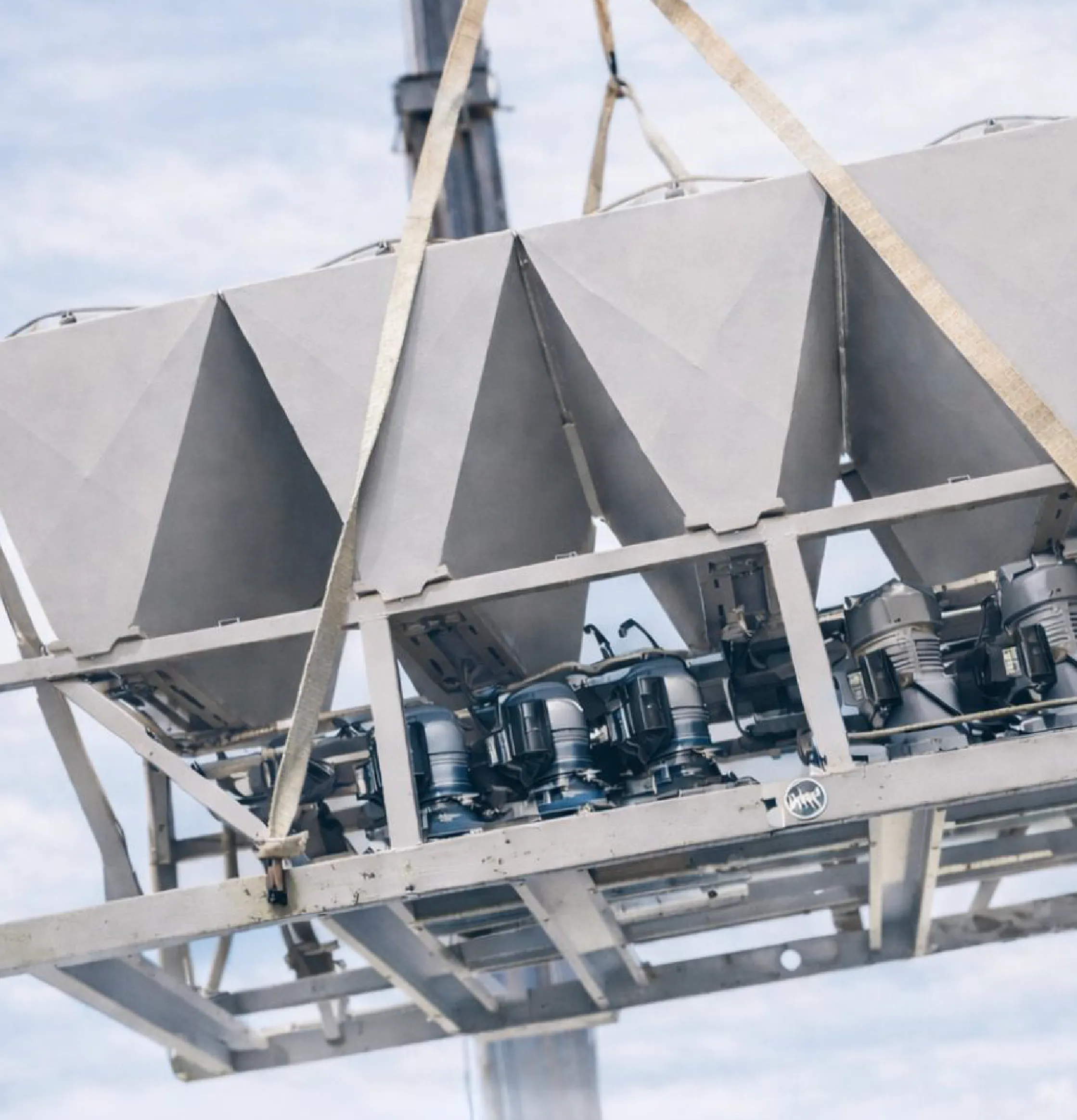 ODESA chiller crane installation